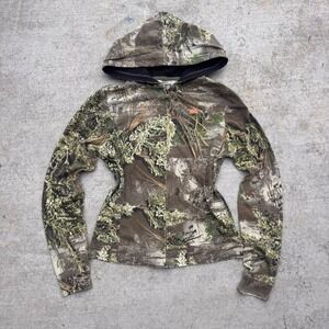 Realtree Girl Camo Full Zip Hoodie Mens Large Advantage Max 1 Cotton Jacket